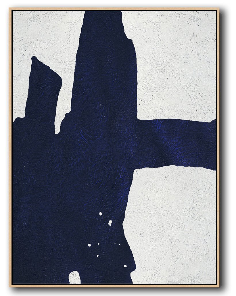 Navy Blue Minimal Art #NV90B